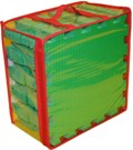 зелёный коврик пазл конструктор из плиток 33*33 см